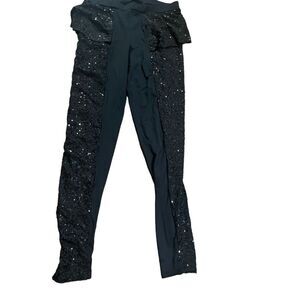 Weissman adult women’s dance performance theater sequin pants size med
